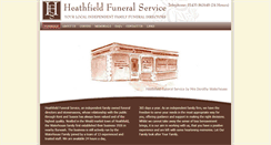 Desktop Screenshot of heathfieldfunerals.co.uk